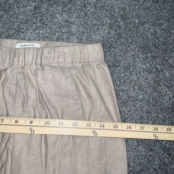 Babaton Aritzia Pants Womens Size XS Beige Dexter Linen Blend Jogger Casual - Picture 4 of 11